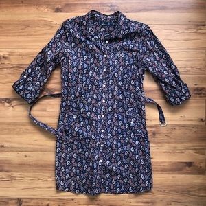 Fred Perry shirt dress with pockets & belt